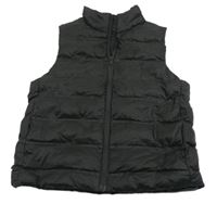 Čierna šušťáková zateplená vesta H&M