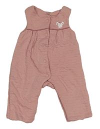 Ružové zateplené na traké tepláky s myškou Obaibi