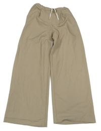 Béžové plátenné nohavice Zara