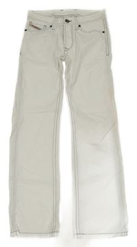 Bílé plátěné kalhoty Diesel