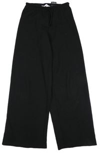 Čierne wide leg ľahké nohavice H&M