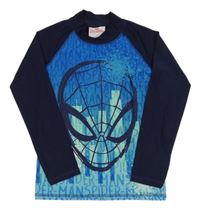 Tmavomodro-modré UV triko se Spider-manem Marvel 