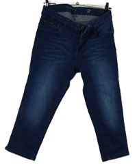 Dámské modré capri rifle C&A