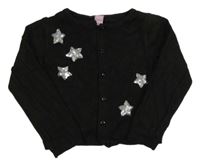 Černý propínací svetr s hvězdami Dopodopo