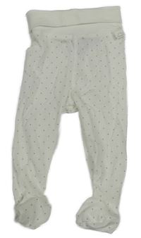 Bílé puntíkaté polodupky H&M