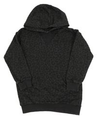 Tmavošedá vzorovaná mikina s kapucí F&F