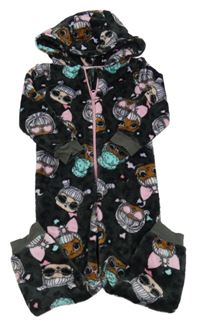 Antracitová chlupatá kombinéza s kapucí  - L.O.L. Surprise 