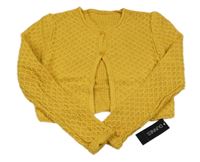 Nové - Horčicový prepínaci crop sveter Dunnes