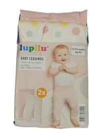Nové - 2x legíny - puntíkaté + růžové Lupilu