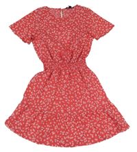 Ružovo-biele kvetované šaty New Look