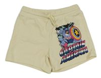 Smetanové teplákové kraťasy Avengers H&M