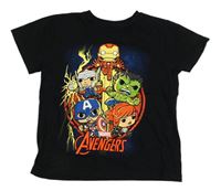 Černé tričko Avengers Primark