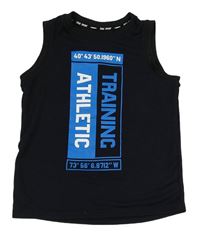 Čierne tielko s nápisom H&M