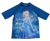 Modré UV tričko s Elsou Disney