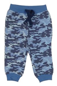 Modro-tmavmodré army tepláky Ergee