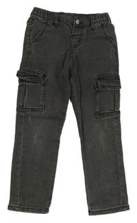 Tmavosivé cargo rifle Shein