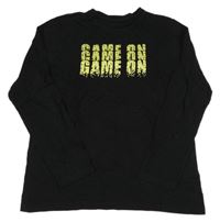 Černé triko s nápisem Primark