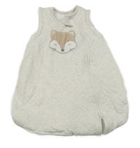 Světlerůžový melírovaný zateplený spací pytel s líškou C&A