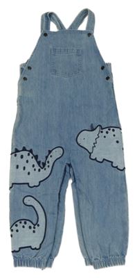 Modré laclové rifle s dinosaury V By Very