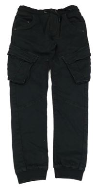 Černé cargo jogger rifle s kapsami Vingino