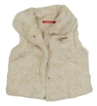 Smotanová kožušinová podšitá vesta A Punto