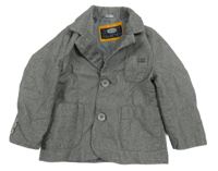 Sivý plátenný jarný kabát Sarabanda