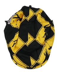 Nové - Černo-žlutá kostkovaná plátěná bekovka Awesome