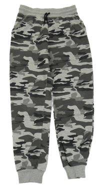 Šedo-tmavošedé army tepláky Primark