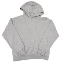 Sivá melírovaná mikina s klokankou a kapucňou H&M