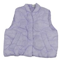 Levandulová prešívaná šušťáková zateplená vesta Y.F.K.
