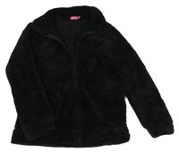 Čierna plyšová bunda