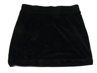 Čierna trblietavá zamatová sukňa YIGGA