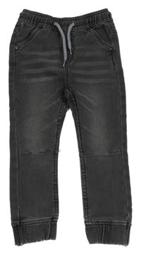 Tmavosivé cuff teplákové rifle lupilu