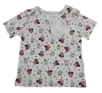 Nové - bílé tričko s Minnie a Daisy PRIMARK