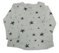 Biele melírované tričko s hviezdičkami F&F