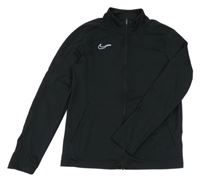 Černá funkční sportovní propínací mikina s logem Nike