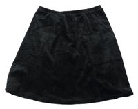 Čierna plyšová sukňa H&M