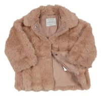 Staroružový kožušinový podšitý kabát s golierikom PRIMARK