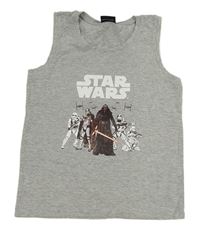 Sivé melírované tielko so Star Wars