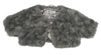 Sivé kožušinové podšité bolerko H&M