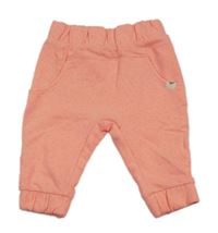 Neónově ružové bodkovaná é tepláky