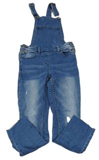 Modré na traké skinny rifle s vyšúchaním JBC