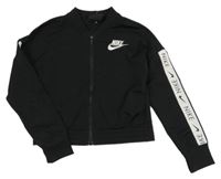 Černá sportovní propínací mikina s logem Nike