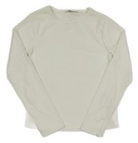 Biele rebrované tričko Primark