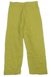 Žlté bodkovaná é capri legíny Kids
