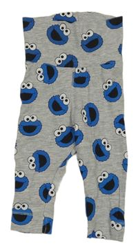 Sivé melírované ľahké tepláky s Keksíkem - Sezamová ulice H&M