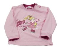 Ružová mikina s dívkou