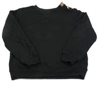 Čierna mikina s gombíkmi H&M