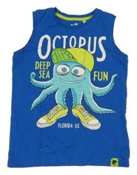 Modré tielko s chobotnicí C&A