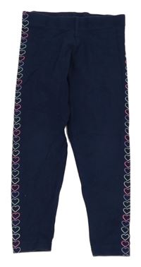 Tmavomodré legíny so srdiečkami M&S